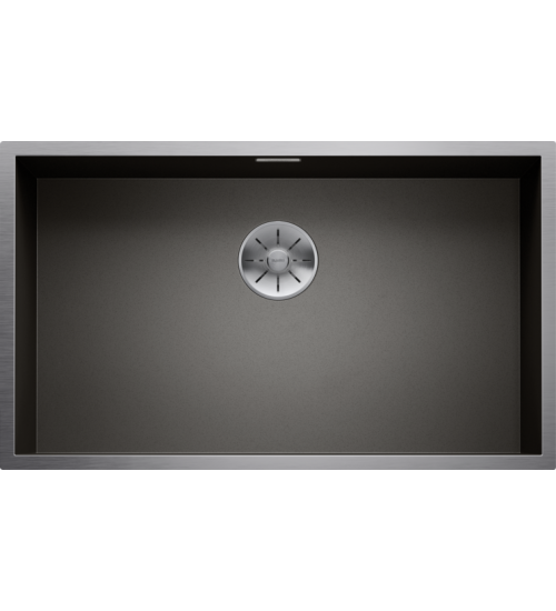 Blanco铂浪高ZEROX 700-U Dark Steel黑钢不锈钢手工水槽